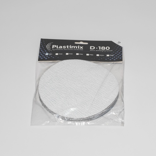 Шлифовальный диск Plastimix d180 P80 упаковка 10 шт. 